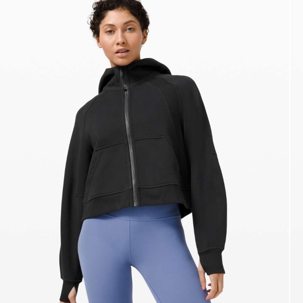 Lululemon Scuba Oversized Full Zip, Size XS/S, Black